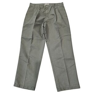 VTG Fieldmaster Men's Pleated Khaki Casual Pants 36x30 Cotton Polyester Blend